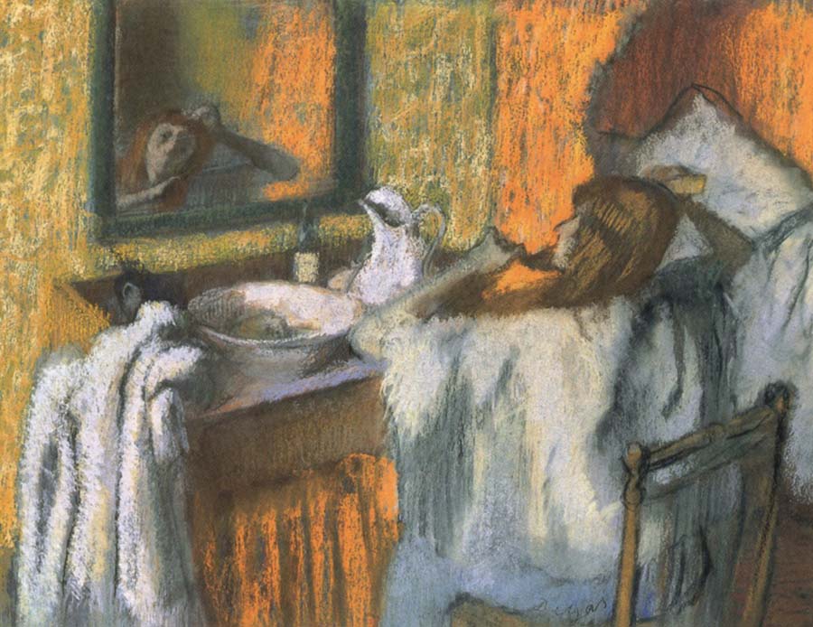 Edgar Degas Woman at her toilette